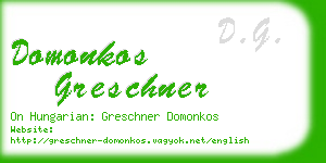 domonkos greschner business card